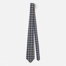 Corbata Cello and Donkey Brown Plaid Neck Tie