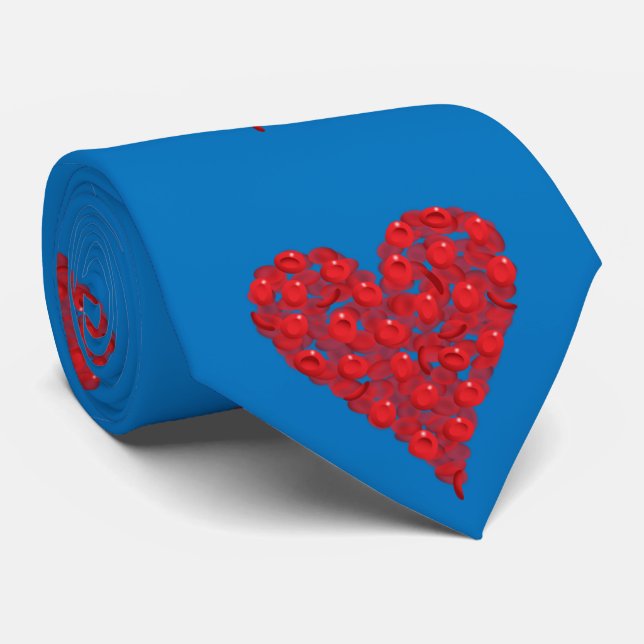 Corbata Células Sanguíneas Corazón Ciencia Médica (Enrollado)