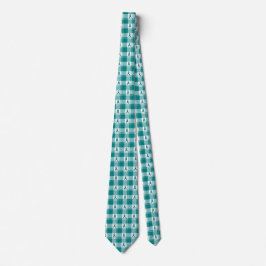 Corbata Cervical Cancer Awareness Plaid Teal Ribbon