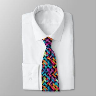 Corbata Cesta de colores vivos tejida