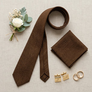 Corbata Cesta tejida de espresso