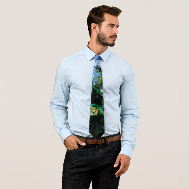 Corbata Cezanne - Mont Sainte-Victoire visto desde Les Lau (In situ)