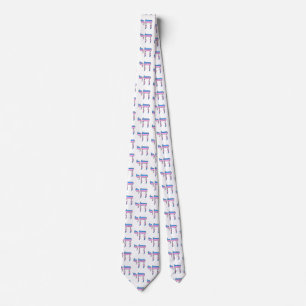 Corbata Chai de la bandera del orgullo trans
