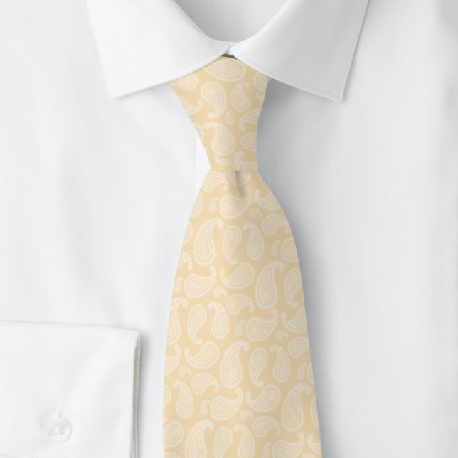 Corbata Champagne Paisley (Subido por el creador)