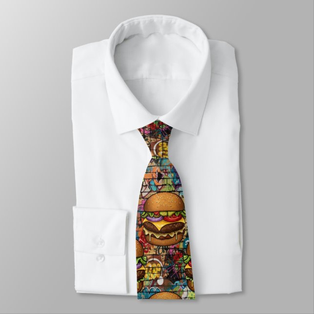 Corbata Cheeseburger Neck Tie (Atado)