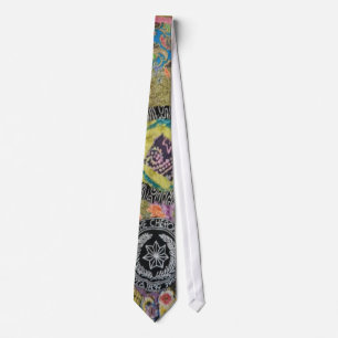 Corbata cherokee del edredón del sello en colores