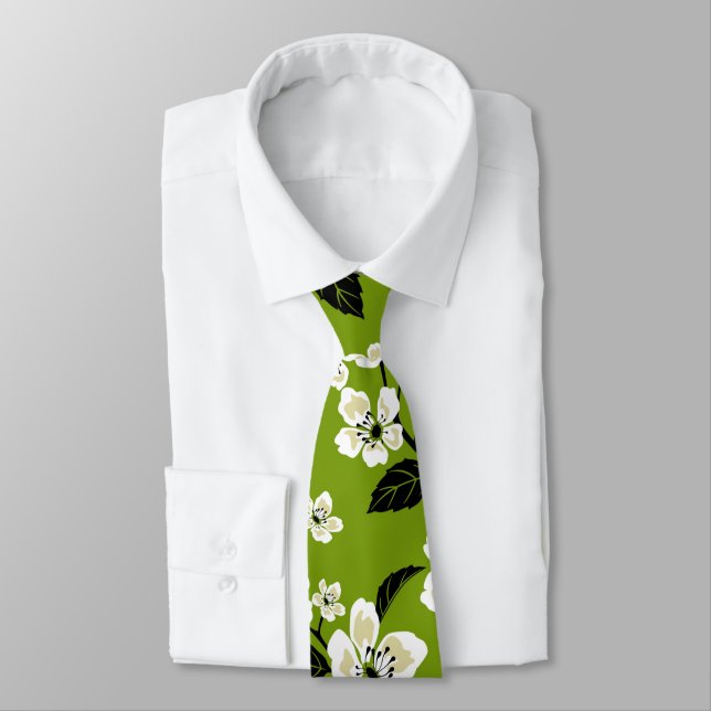 CORBATA CHERRY BLOSSOM - SAKURA (MATCHA GREEN) (Atado)