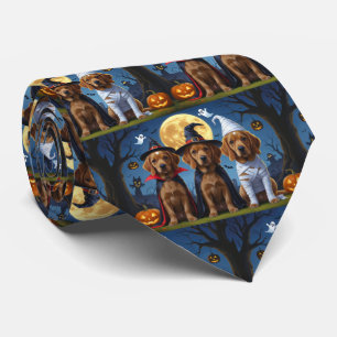 Corbata Chesapeake Bay Terrier Pumpkin Halloween Funny