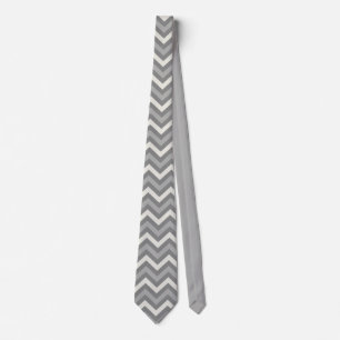 Corbata Chevron Gris