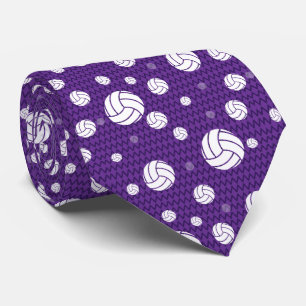 Corbata Chevron Púrpura de Voleibol Patentado