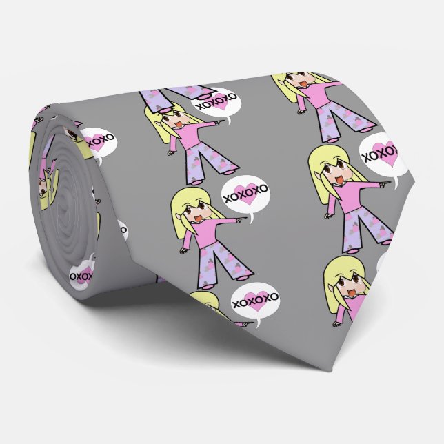 Corbata Chibi San Valentín (Enrollado)