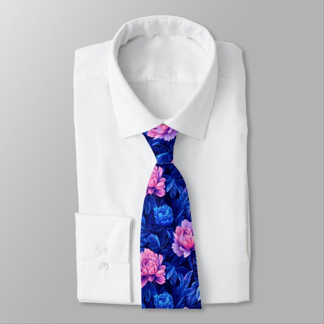 Corbata Chic Christmas Gift For Boyfriend Peonies Flower (Atado)