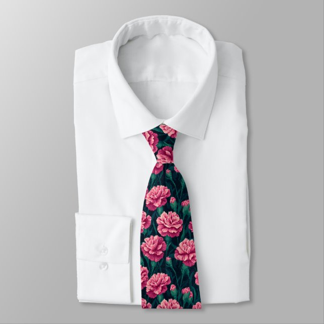 Corbata Chic Gifts For Father Carnation Floral (Atado)