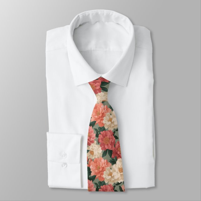 Corbata Chic Gifts For Him Peonies (Atado)