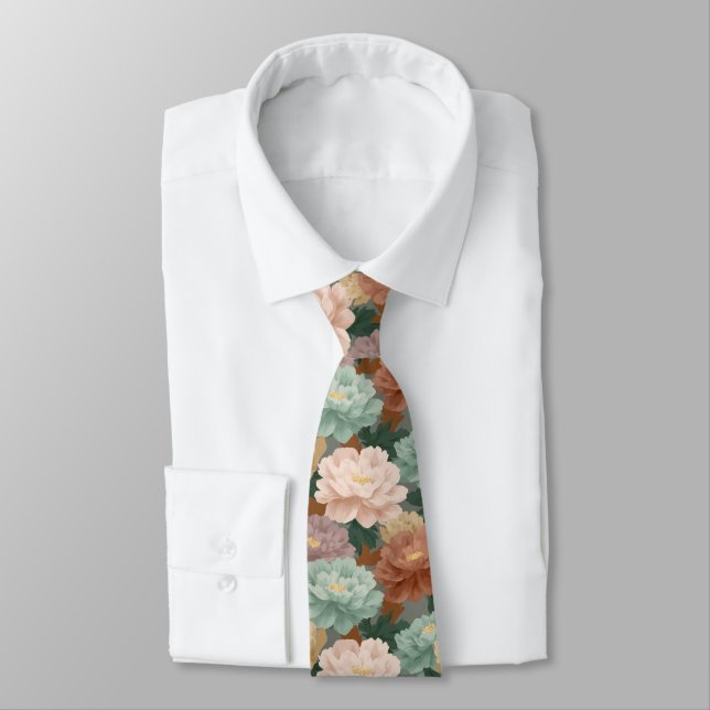 Corbata Chic Gifts For Men Peonies (Atado)