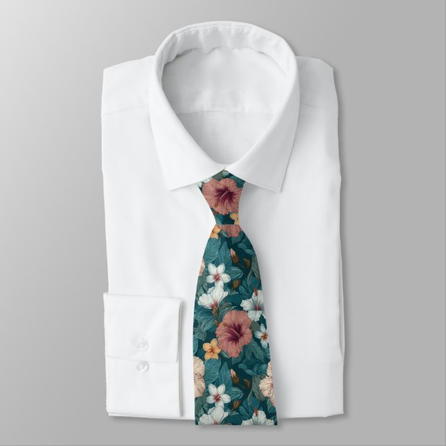 Corbata Chic Graduation Gifts For Him Tropical Flower (Atado)