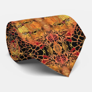 Corbata Chica africano y amigos de la jirafa pintan el cue