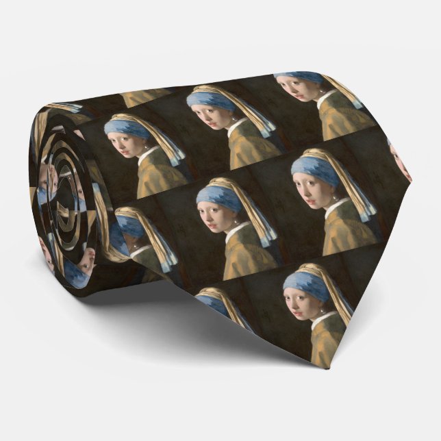 Corbata Chica con Pearl Earring (Enrollado)