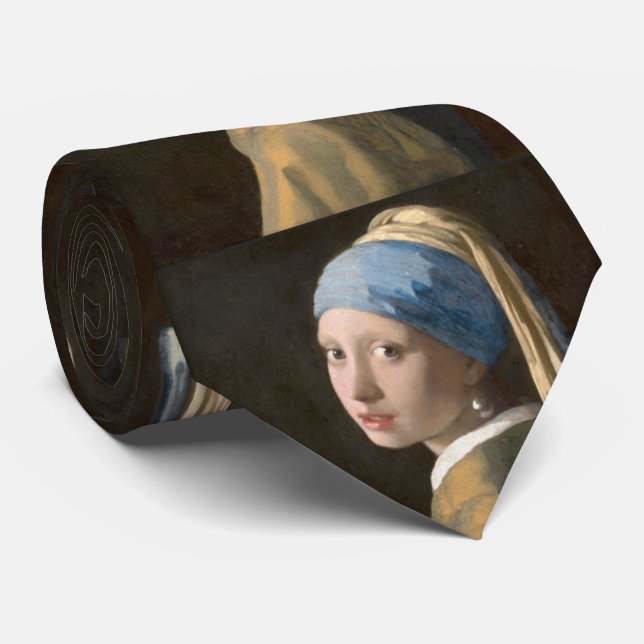 Corbata Chica con Pearl Earring (Enrollado)