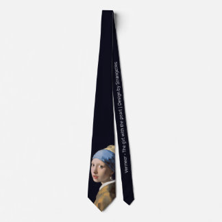 Corbata Chica con un pendiente de la perla