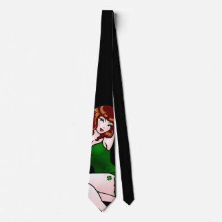 Corbata Chica del Pinup afortunado, atado de Chicas Pinup 