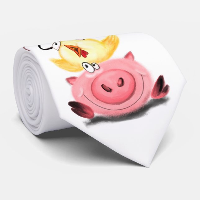 Corbata Chick y amigos del ratón picantes de cuello de div (Enrollado)