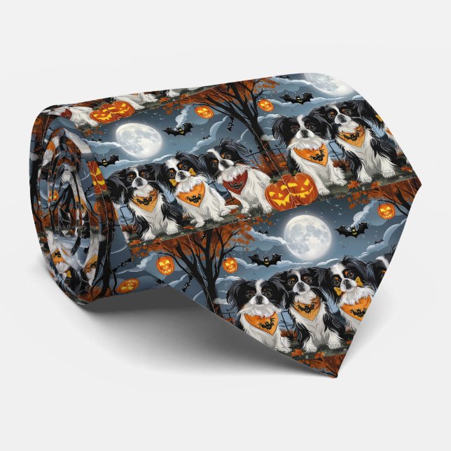Corbata Chin Japonés Halloween Espeluznante (Enrollado)