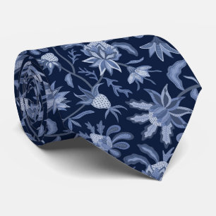 Corbata Chintz monocromático azul