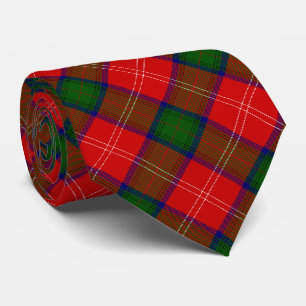 Corbata Chitolm tartan rojo platillo