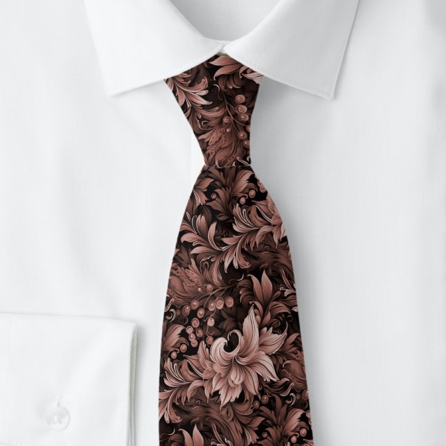 Corbata Chocolate Ornate Botánico (Subido por el creador)