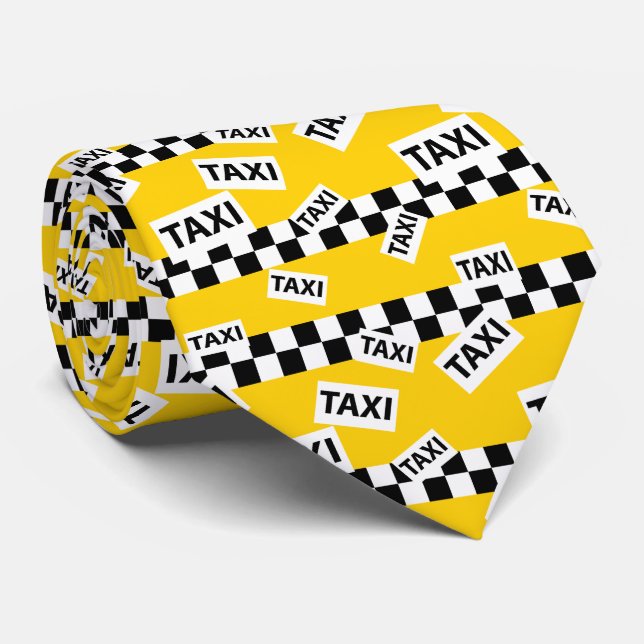 Corbata Chofer de taxi Diversión de tablero de ajedrez ama (Enrollado)