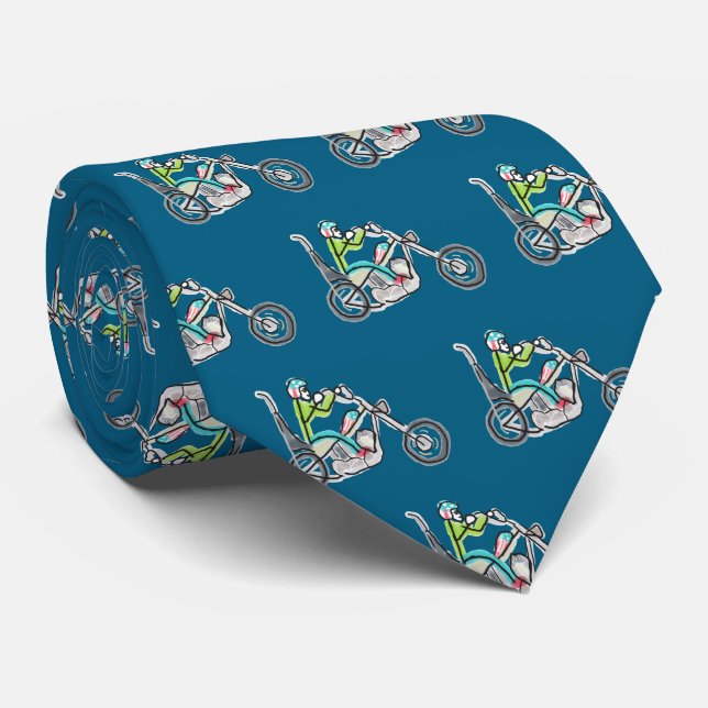 Corbata Chopper Motorcycle Stickman (Enrollado)