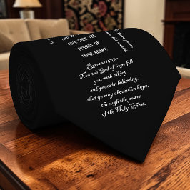 Corbata Christian Bible Verses KJV Custom Necktie