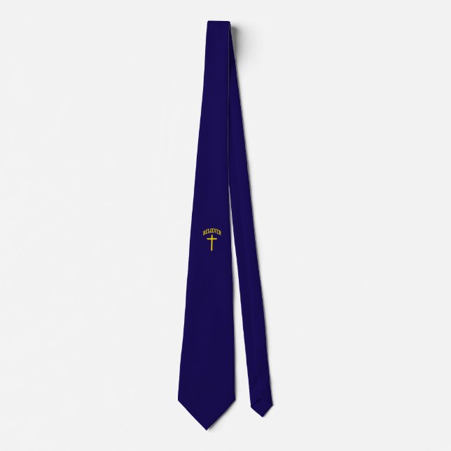 Corbata Christian Jesus Cross Believer (Anverso)