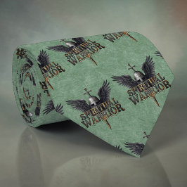 Corbata Christian Spiritual Warrior Custom Necktie