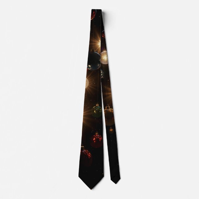 Corbata Christmas Bulbs Neck Tie AI Used (Anverso)