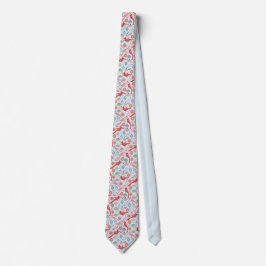 Corbata Christmas Cardinals Midcentury Modern Neck Tie