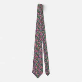 Corbata Christmas Holly And Flower Patterned