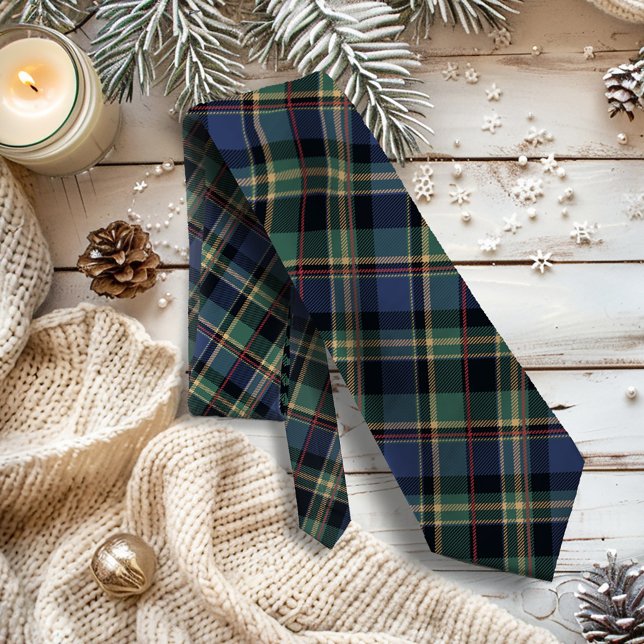 Corbata Christmas Tartan Brick Blue Green ID1141B (Subido por el creador)