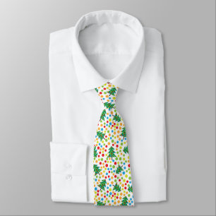 Corbata Christmas Tree Pattern Modern Colorful Holiday