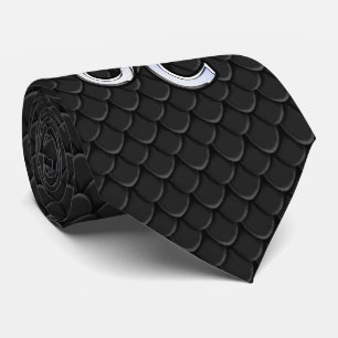 Corbata Chrome Like Leo Zodiac Sign on Snake Skin Decor