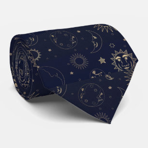 Corbata CieloNocturnoGalaxiaVíaLácteaAzulAbstracto