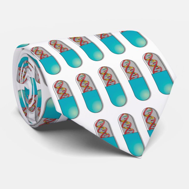 Corbata Ciencia de la cápsula de ADN (Enrollado)