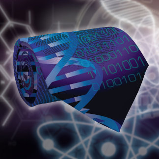 Corbata Ciencia médica de huellas digitales de ADN