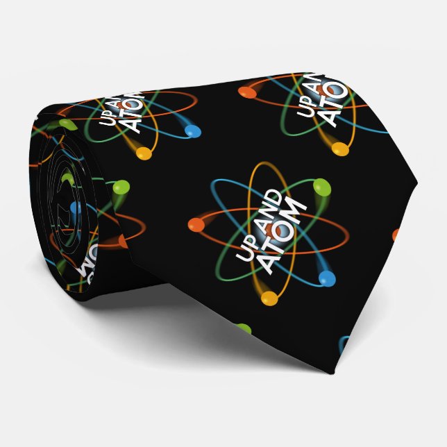 Corbata Ciencia UP AND ATOM (Enrollado)