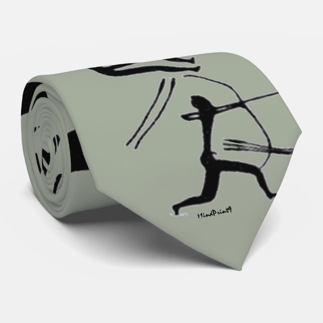 Corbata Ciervos de Lascaux (Enrollado)