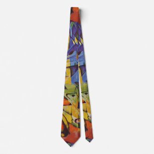 Corbata Ciervos en el bosque II de Franz Marc, Arte Vintag