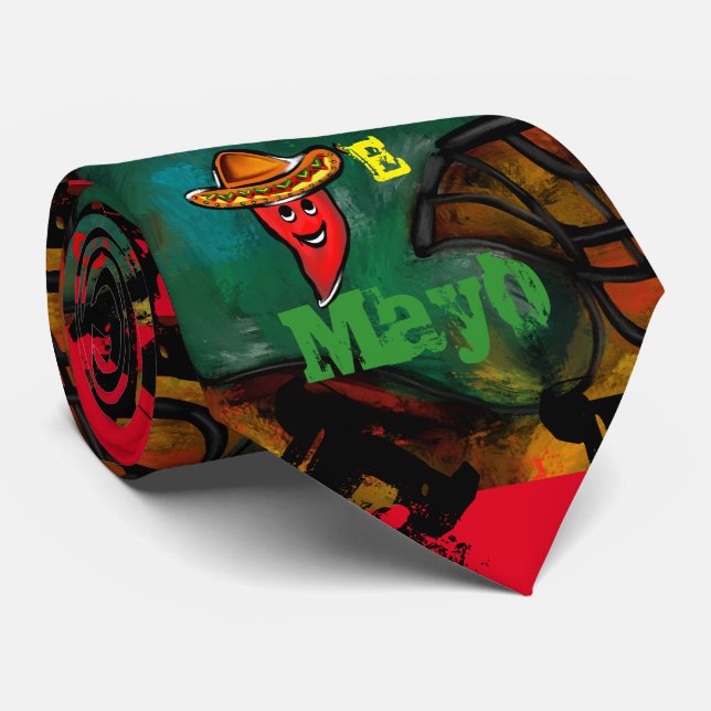 Corbata Cinco de Mayo (Enrollado)