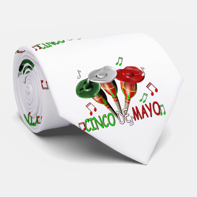 Corbata Cinco de Mayo (Enrollado)