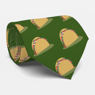 Corbata Cinco De Mayo Taco Sideways Yummy Pattern